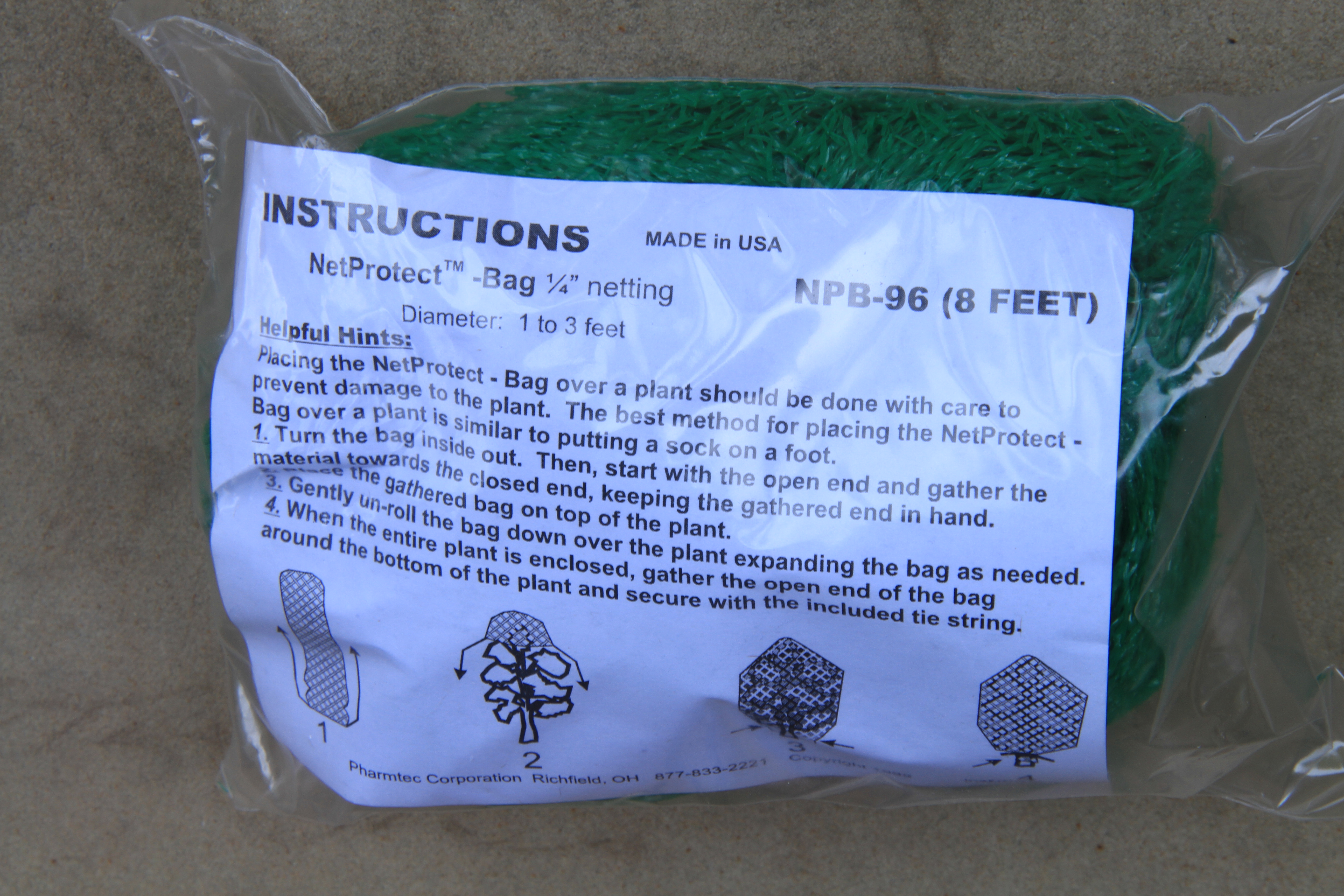Shrub Guard Cicada Control Netting Tree Bush Bag 1 4 Mesh Size Large Pest Control